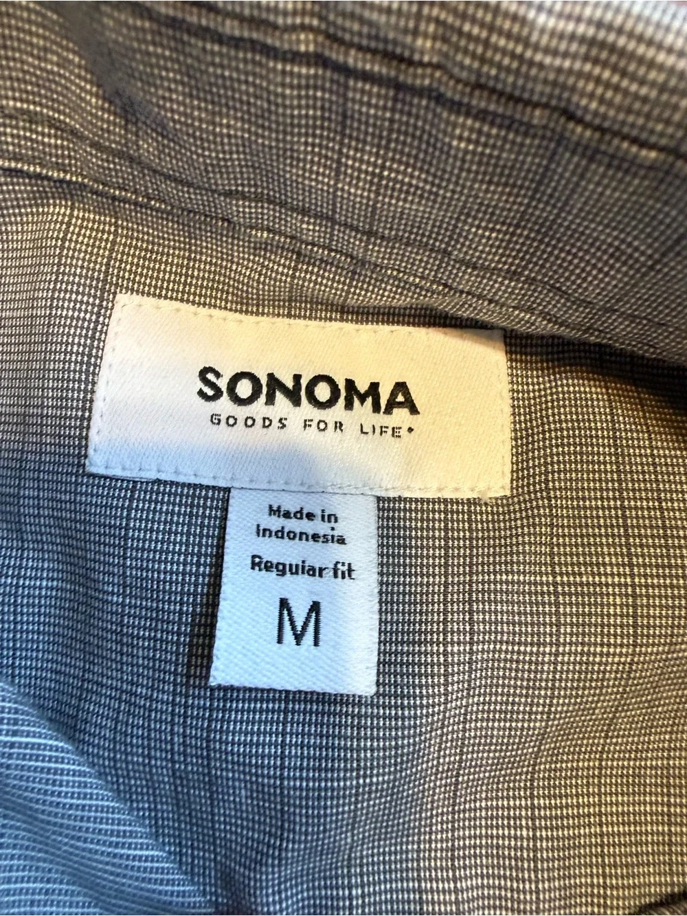 Sonoma Boys' Button-Down Shirt in light grey